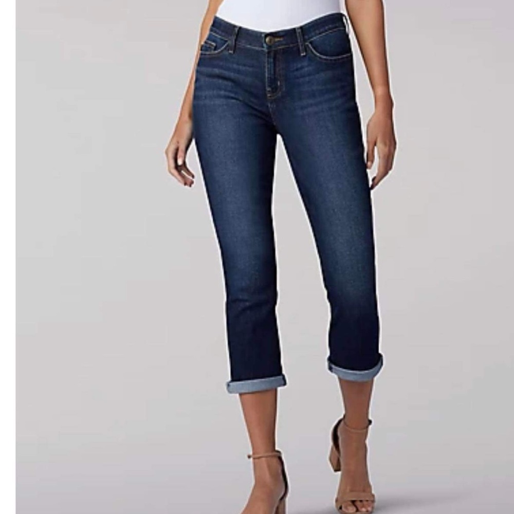 5.Jeans LEE Women’s Ultra Lux BOOT CROP Mid Rise Jeans Size:8